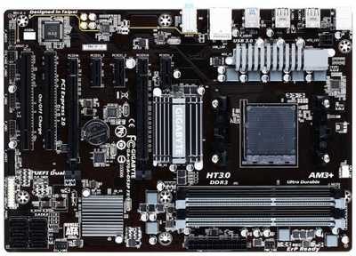 Gigabyte Материнская плата Gigabyte Soc-AM3+ AMD 990FX 4xDDR3 ATX AC97 8ch(7.1) GbLAN RAID GA-970A-DS3P FX 