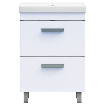 Vigo Тумба в ванную Vigo Milo 60-0-2 60x80 см ДСП цвет белый глянец 