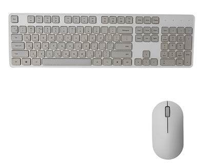 Xiaomi Комплект беспроводных клавиатуры и мышки Xiaomi Mi Wireless Keyboard and Mouse Set 2 (WXJS02YM) White 