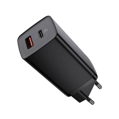 Baseus Зарядное устройство Baseus GaN2 Lite (CCGAN2L-B01),PD+QC 3.0, 65W (черный) 