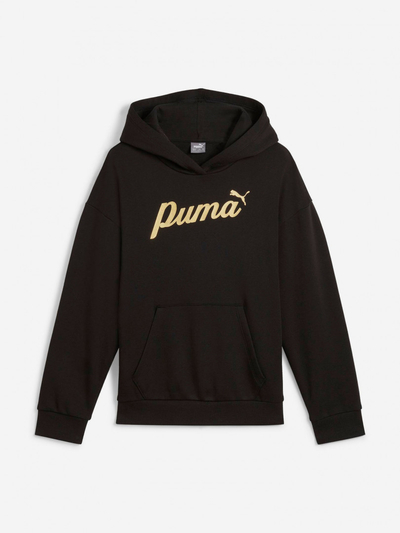 Puma Худи для девочек PUMA ESS+ Block, Черный 682780P0P-01