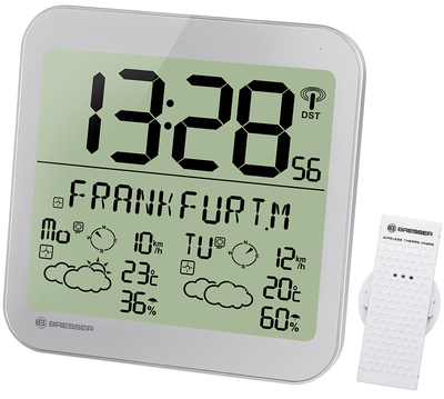 Bresser Часы настенные Bresser MyTime Meteotime LCD 