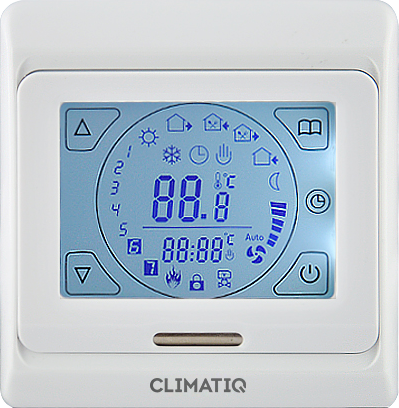 CLIMATIQ Терморегулятор программируемый Climatiq ST с сенсорным управлением (белый) 20667 ST 20667 
