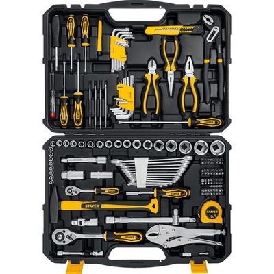 STAYER Универсальный набор инструмента Stayer 27710-H150 (150 предметов, 1/2"+ 1/4") UNIVERSAL 154 27710-H150 