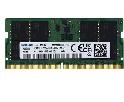 Samsung Модуль оперативной памяти Samsung SO-DIMM DDR5 32ГБ PC5-38400, 4800MHz 1.1V, CL40, M425R4GA3BB0-CQK0L OEM M425R4GA3BB0-CQK0L