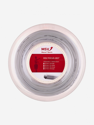 Mauve Струна для большого тенниса MSV Focus HEX, Белый Mauve 4849M4X-.