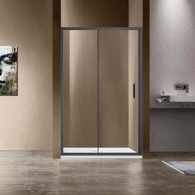 Vincea Душевая дверь в нишу Vincea Garda 110x190 VDS-1G110CLGM стекло прозрачное, профиль вороненая сталь VDS-1G110CLGM