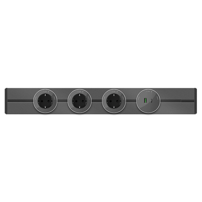 Systeme Electric Шина открытой установки трековой системы Systeme Electric (Schneider Electric) MultiTrack, 60 см, графит, MTK10006G 