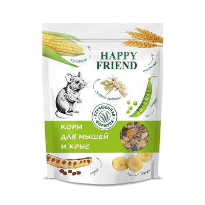 HAPPY FRIEND Корм для мышей и крыс Happy Friend 1 кг 