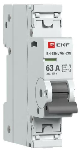 Ekf Выключатель нагрузки EKF Proxima ВН-63 1P N 63 А 