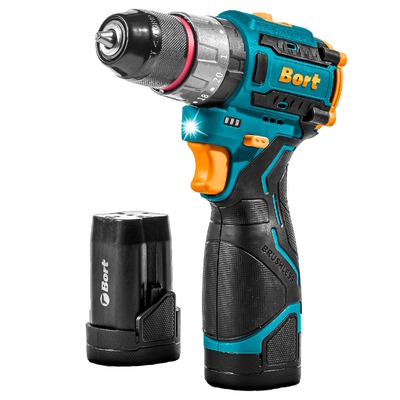 Bort Дрель-шуруповерт аккумуляторная Bort BAB-16U 93414882, ударная, 2x2А.ч 