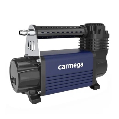 Carmega Компрессор автомобильный CARMEGA АС-50 50 л/мин, 10 атм, шланг спираль 4м, сумка 