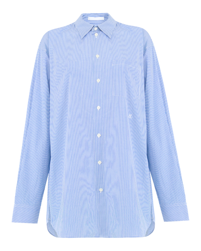 Helmut Lang рубашка HELMUT LANG O05HW599 синий+белый m O05HW599