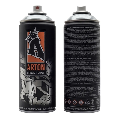 Arton Краска для граффити Arton 400 мл в аэрозоле, Chrom A921