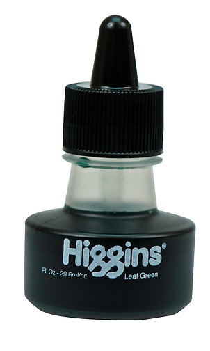 Higgins Чернила Higgins Dye-based 29,6 мл, цвет лиственный зеленый 44111