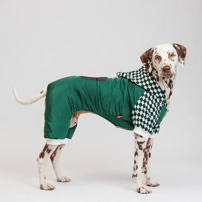 Petmax Petmax Комбинезон с капюшоном для собак, 4XL, зеленый (унисекс) 