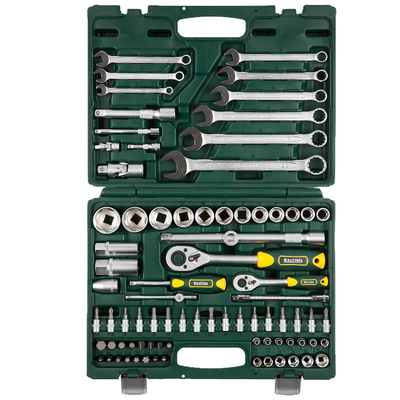 Kraftool Универсальный набор инструмента Kraftool , 82 предмета, (1/2"+1/4"), (27887-H82_z03) X-Drive 82 