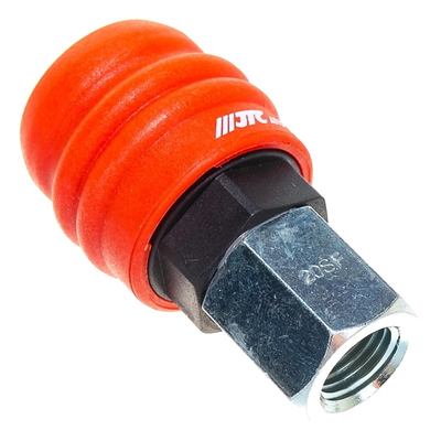 Jtc Соединитель быстросъемный JTC , композитный двухрежимный 1/4" внутр. резьба (европейский стандарт, тип БРС мама) JTC-C20SFA