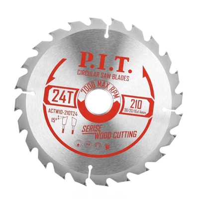 P.i.t. Диск пильный по дереву P.I.T. (210x30/20/16x2,2 мм 24T) ACTW10-210T24 