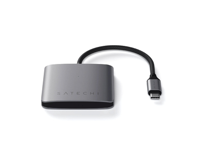 Satechi USB-хаб Satechi 4-Port USB-C Hub with Power Delivery, USB Type-C (4xUSB Type-C), до 100 Вт, Серый ST-H4CPDM ST-H4CPDM