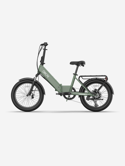 OKAI Складной электровелосипед OKAI EBF10 FlexMov, 20"x3", 350W, Зеленый EBF10XSSNO28-GREEN