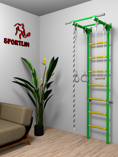 Sportlim Шведская стенка DSK3 SportLim (зеленая), Зеленый DSK3AXUBSAX-GREEN