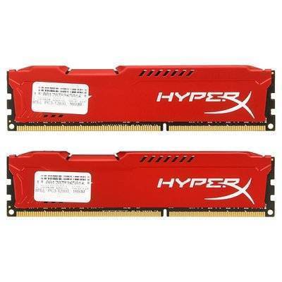 Kingston DIMM DDR3, 16ГБ (2x8ГБ), Kingston HyperX FURY red, HX316C10FRK2/16 DDR3 PC3-12800 16Gb (2x8Gb) HX316C10FRK2/16 HX316C10FRK216