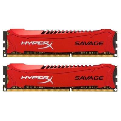 Kingston DIMM DDR3, 16ГБ (2x8ГБ), Kingston HyperX SAVAGE, HX318C9SRK2/16 Savage 1866 HX318C9SRK216