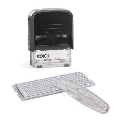 COLOP штамп самонаборный Colop Printer, 38x14 мм, 3 строки, 1 касса C203-SET 