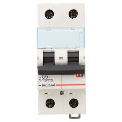 Legrand Выключатель автоматический Legrand TX3 2п C 6А 6кА GWB 2542 2п C 6А TX3 6кА 404039