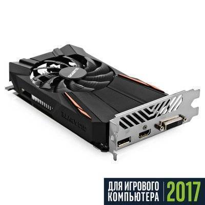 Gigabyte Видеокарта Gigabyte GeForce® GTX 1050 Ti, , 4ГБ, GDDR5, Retail GV-N105TD5-4GD 