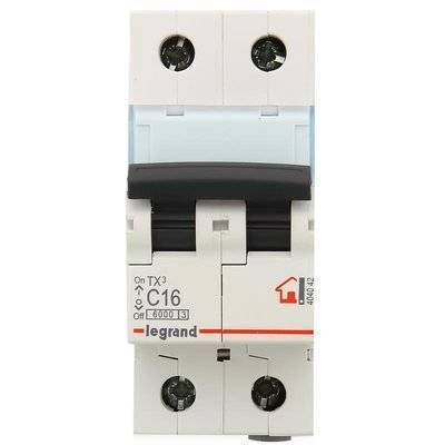 Legrand Выключатель автоматический Legrand TX3 2п C 16А 6кА 404042 