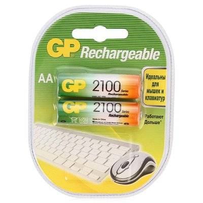 GP Аккумулятор GP 210AAHC-2DECRC2, АА, 2 шт. HR6/AA GP GP 210AAHC-2DECRC2 20200