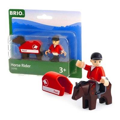BRIO Набор лошадка BRIO с попоной и всадник 33793 