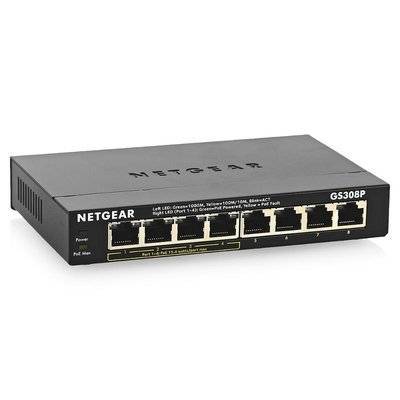 NETGEAR коммутатор NETGEAR GS308P-100PES 