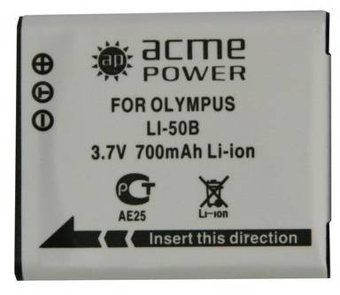 AcmePower Аккумуляторы для фото и видеокамер AcmePower AP Li-50B 