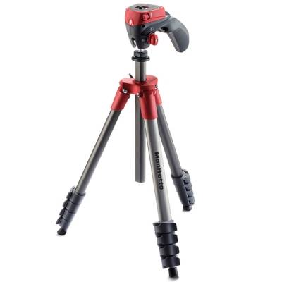 Manfrotto Штатив премиум Manfrotto Compact Action Red (MKCOMPACTACN-RD) 