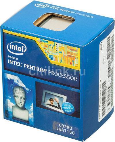 Intel Процессор INTEL Pentium Dual-Core G3260, LGA 1150 * BOX [bx80646g3260 s r1k8] 