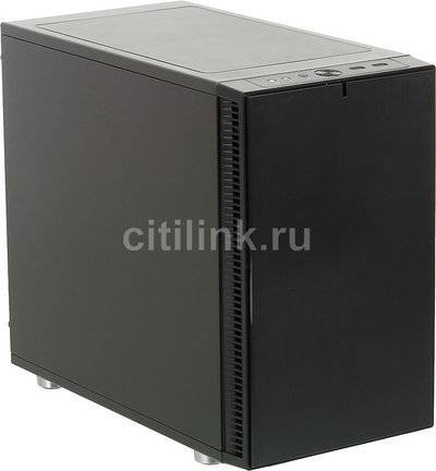 Fractal Design Корпус ITX FRACTAL DESIGN Define Nano S, Midi-Tower, без БП, черный FD-CA-DEF-NANO-S-BK 