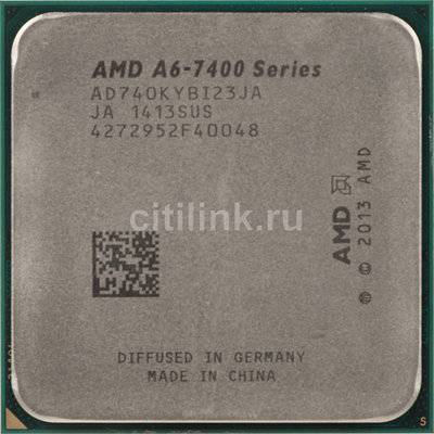 Amd Процессор AMD A6 7400K, SocketFM2+ OEM [ad740kybi23ja] 