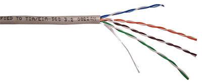 LANMASTER Кабель информ. Lanmaster (TWT-5EUTP-LSZH) кат.5е U/UTP 4X2X24AWG LSZH внутр. 305м бел. 