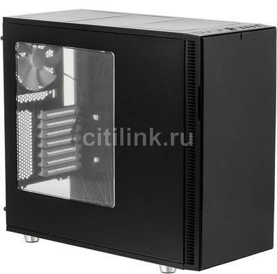 Fractal Design Корпус ATX FRACTAL DESIGN Define R5 Titanium Window, Midi-Tower, без БП, черный и серебристый FD-CA-DEF-R5-TI-W 