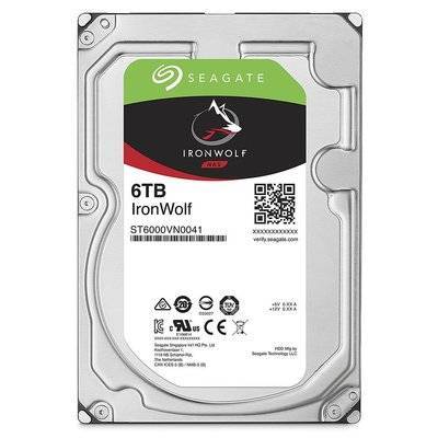 Seagate Жесткий диск SEAGATE Ironwolf , 6Тб, HDD, SATA III, 3.5" ST6000VN0041 