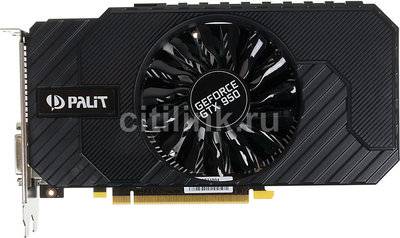 Palit Видеокарта PALIT GeForce GTX 950, PA-GTX950 StormX 2G, 2Гб, GDDR5, Ret [ne5x95001041-2063f] 