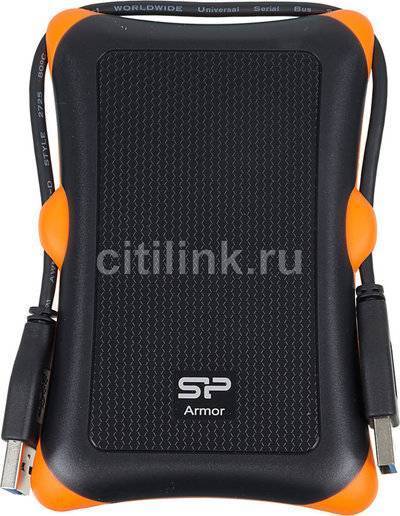 Silicon Power Внешний жесткий диск SILICON POWER Armor A30 , 2Тб, черный SP020TBPHDA30S3K 