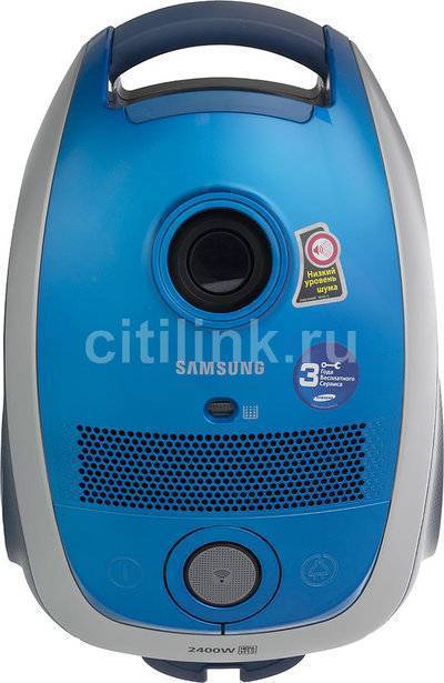 Samsung Пылесос SAMSUNG SC61B4, 2400Вт, синий VCC61B4H3B/XEV 