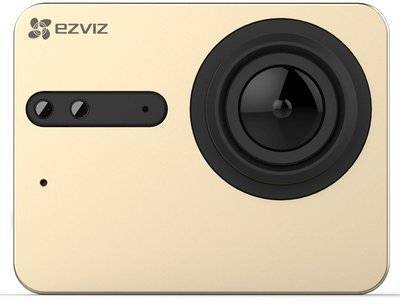 EZVIZ Экшн-камера EZVIZ S5+ UHD 4K, WiFi, шампань [cs-s5plus-212wfbs-s] 