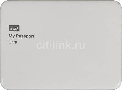 WD Внешний жесткий диск WD My Passport Ultra , 3Тб, белый WDBNFV0030BWT-EEUE 