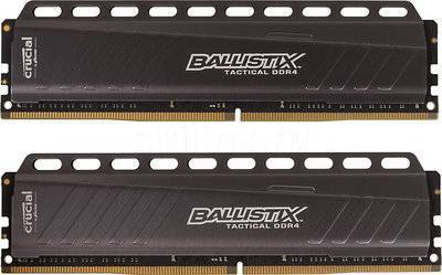 Crucial Модуль памяти CRUCIAL Ballistix Tactical DDR4 - 2x 8Гб 2666, DIMM, Ret BLT2C8G4D26AFTA 