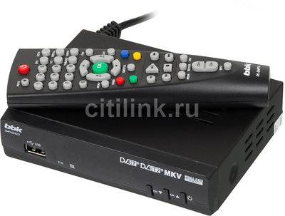 BBK Ресивер DVB-T2 BBK SMP240HDT2, черный [(dvb-t2) dvb-t smp240hdt2 чер] 
